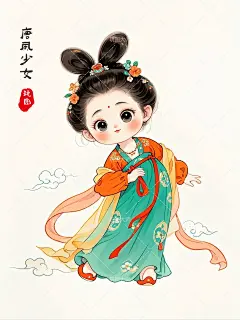 唐风少女|清新的唐风舞娘再来一期 - 小红书