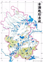 安徽地形水系图