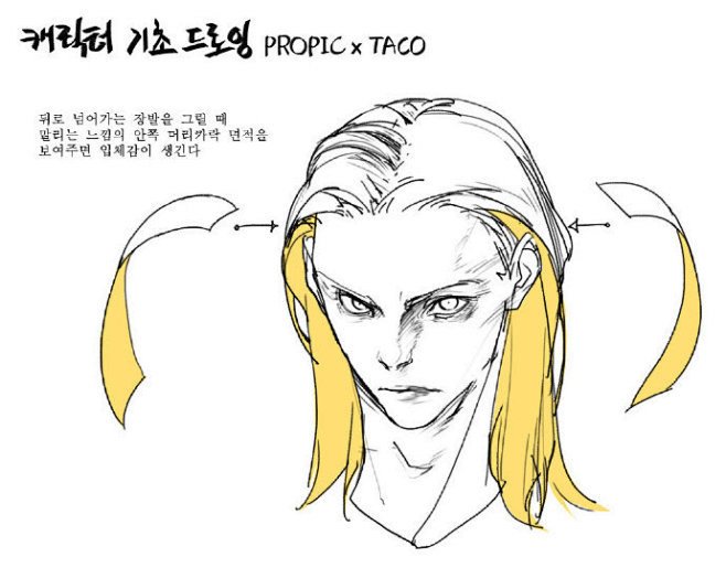 头发的画法
画师taco ​​​​