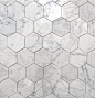 Marble hexagon tile