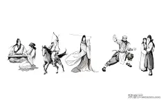 2D素描人物SU模型下载_sketchup模型免费下载_素模网