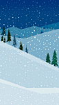 雪夜jpg背景图_新图网 https://ixintu.com 雪夜图片素材下载 雪夜图片 季节 冬天 下雪 学业 松树 山坡 雪花 卡通 插画  底纹背景 背景花边 图片素材