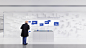 3D architecture interior design  Render showroom