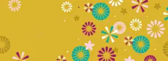2018贺新年节日海报高清素材 喜庆 小花 底纹 扁平 新年快乐 新春大吉 春节 桃花 烟花 狗年吉祥 矢量元素 背景底图 背景 设计图片 免费下载 页面网页 平面电商 创意素材