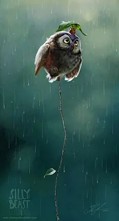 来自瑞典的插画师 Therese Larsson的插画作品，在她笔下连大灰狼变萌了~