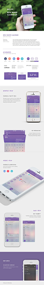 naver calendar_redesign on Behance