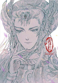 织小盒采集到插画收集本——布袋戏相关
