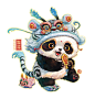 “滚滚”龙生九子——「第七子」龙×虎【 狴犴】

排行：老七
母亲：虎
性格：明辨是非

狴犴（bì àn），又名宪章，是古代中国神话中的“龙生九子”中的第七个孩子，其母亲为虎。《龙经》有云：“狴犴好讼，亦曰宪章。”传说狴犴廉洁清政，能秉公而断，且形象威风凛凛，所以常被装饰在古代官衙的大堂两侧，以及衙门行政长官衔牌和肃静回避牌的上端。它虎视眈眈，环视察看，维护公堂的肃穆正气。狴犴代表着公平公正，是正义的化身，也黎民百姓的守护神。【财源“滚滚”来】【熊猫】