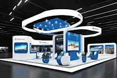 电子博览会现代科技展厅摄影图