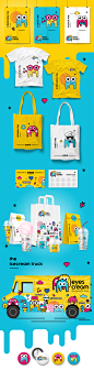 Eyes Cream Truck // Branding : Eyes Cream is an ice-cream truck in Riyadh. Millimeter Brands created the entire brand identity and colorful theme based on Eyes.The concept is very playful, colorful and friendly. We also incorporated packaging, truck desig