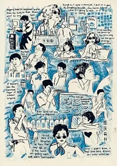 #设计秀# 来自世界各国的插画师为王家卫电影设计的海报，准备再刷一遍《重庆森林》~ ​​​​