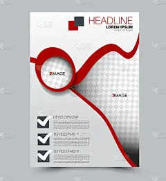 传单的设计背景。手册模板。