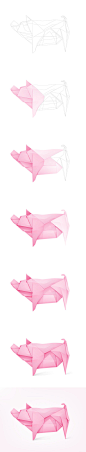 Piggy-bank-origami-process
