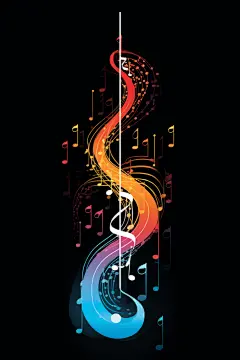音乐底纹插图插画图片