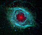 just–space:Helix Nebula, by NASA/JPL-Caltech/University of Arizona  js