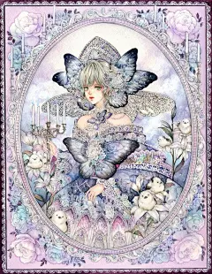 Laverinne｜仍在坚持极繁主义手绘的插画师 - 小红书
