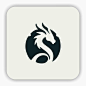 Premium Vector | Company logo inspiration with a dragon icon inside an elegant circle