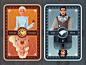 Character card for game of thrones card mother of dragons john snow game of thrones character flat ui illustration