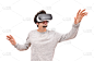 网络空间,耳麦,技能,立体图像,掌上电子游戏,虚拟现实模拟器,免提装置,玩家,3d眼镜,白色背景