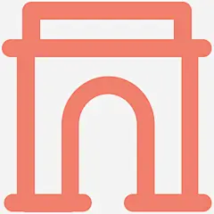 旅馆建筑和家具加粗线图标图标_88ICON https://88icon.com 旅馆 建筑和家具加粗线图标