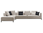 CORNER SECTIONAL FABRIC SOFA LUCREZIA BY MAXALTO, A BRAND OF B&B ITALIA SPA | DESIGN ANTONIO CITTERIO