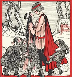 Rie Cramer插画的《白雪公主》9