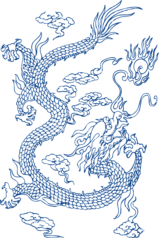 古代青花瓷图案花纹中国风图案祥云纹理传统...