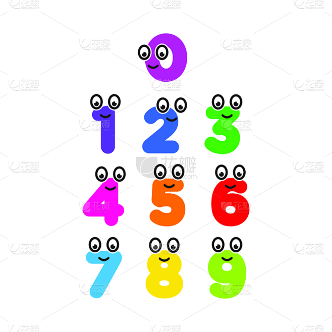 数字,卡通,多色的,儿童,乐趣,数字9,数字0,数字7,背景分离,塑胶