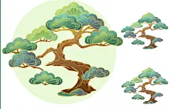 零基础必看‖国潮松树元素画法‖国风元素❗ - 小红书