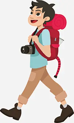 留学旅行度假中的背包客人物矢量图高清素材 人物 休息 出差 外出 度假 旅游 旅行 旅行箱 留学旅行度假中的背包客人物矢量素材免费下载 箱包 背包客 行李 驴友 矢量图 免抠png 设计图片 免费下载