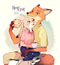 #Zootopia# #疯狂动物城# #动画# #电影# #手绘# #同人# #人设# #经典# #海报# #Q版#