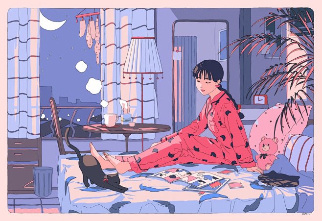 女孩的生活  ·  来自日本插画师 HA...