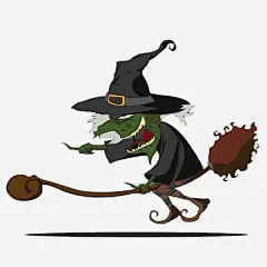 卡通骑着魔法扫帚的女巫免抠素材_新图网 https://ixintu.com am 万圣节 卡通女巫 女巫 扫帚 插画 海报设计 漫画 童话 老女巫 魔法 魔法扫帚