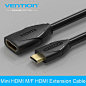 Vention High Speed Mini HDMI Cable Mini HDMI Male to Standard Female HDMI Extension Cable Sync Data Adapter