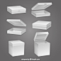 Collection of blank boxes Free Vector