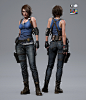 Jill Valentine - Resident Evil 3 Fanart, Manu Herrador : Real time character I did in my spare time. This is a fan art of Jill Valentine from Resident Evil 3.

Thanks to Guillermo Moreno, who helped with the lighting of the scene in Unreal 5
https://www.a