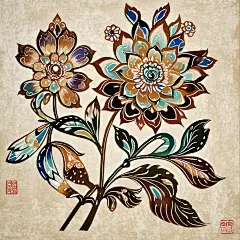 生成皮影戏花鸟图片 (9)