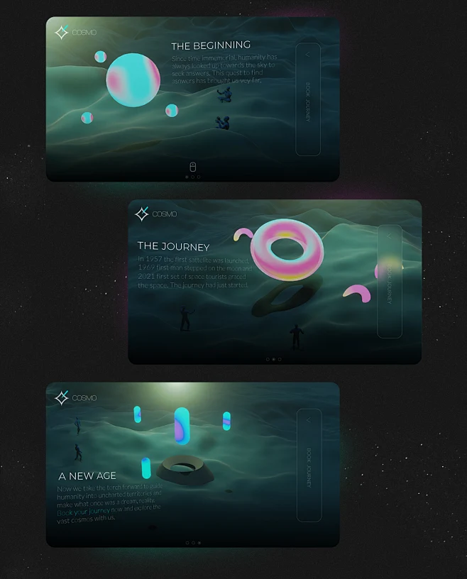 3D Glass Morphism Morphism Space trendy UI user experience user ...