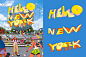 Brooklyn cartoon Character design  city New York new york city nyc people Street Urban