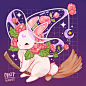 The Bunny Witch~ 
.
.
.
#illustration #catspace #space #spaceart #catgalaxy #galaxy #illustration #digitalart #digitalillustration #drawing #aesthetic #aestheticgalaxy #bunnywitch #bunny #bunnyspace
