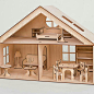 Dollhouse with furniture, Plywood doll house, Dollhouse kit, Natural dollhouse. Wooden dollhouse, Girl doll house, Plywood house : Dollhouse with furniture, Plywood doll house, Dollhouse kit, Natural dollhouse. Wooden dollhouse, Girl doll house, Plywood h