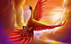 火凤凰卡通图案桌面高清壁纸桌面壁纸4