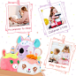 Amazon.com: MorisMos Stuffed Animal Plush Pillow, Squishy Stuffed Toy, Unicorn/Rabbit/Koala Stuffed Animals, 3 Packs for Babies Kids Girls Boys, Gifts for Birthday, Valentine, Pink/White/Gray, 10inch : Toys & Games