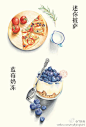 #飞乐鸟作品分享#又来眼馋你们啦，大家有没有觉得用色铅笔来表现美食绘是多么的温柔细腻呢！