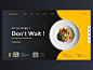 Concept of website restaurant design design web ux ui illustration