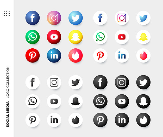 socialmedialogocollectionfreevector