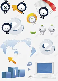商务背景 数字信息 数字时代 电脑 科技 科技名片 科技背景 笔记本 降落伞 元素 免抠png 设计图片 免费下载 页面网页 平面电商 创意素材
