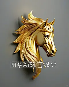 丽萨Ai珠宝设计黄金马吊坠胸针上千的款式 - 小红书