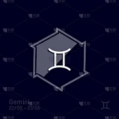 标志,双子座,图标,请柬,单词,模板,现代,春天,算命