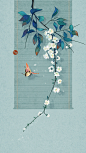 梨花古风插画_光影在画画__插画师作品_涂鸦王国gracg.com